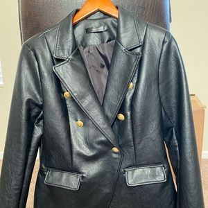 Leather like Blazer